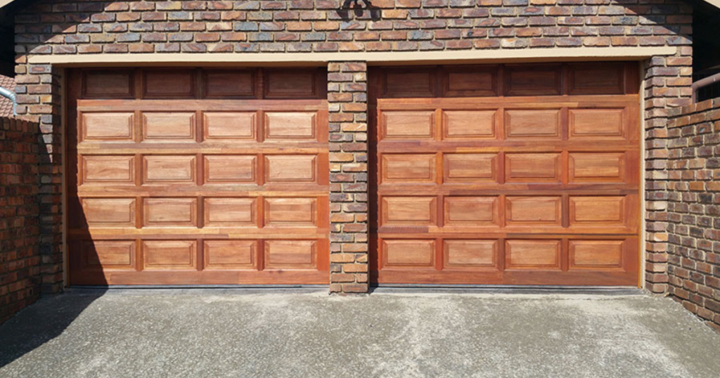 wooden garage door panels