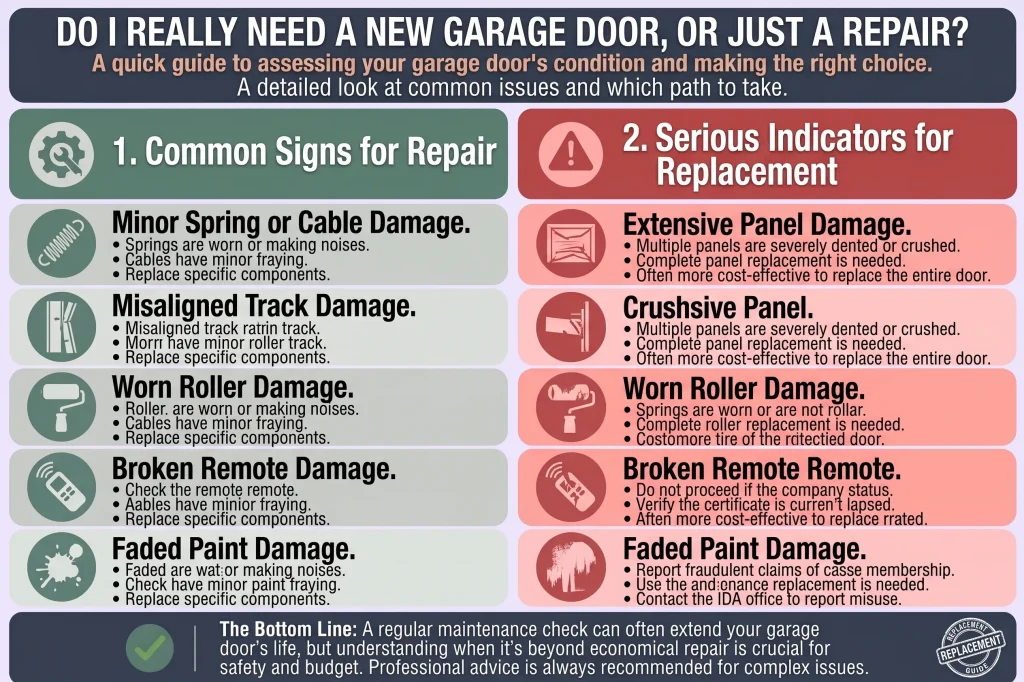 Do I Really Need a New Garage Door, or Just a Repair?