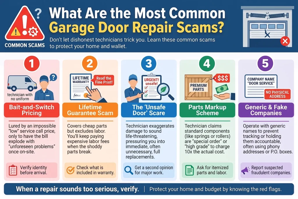 What Are the Most Common Garage Door Repair Scams?