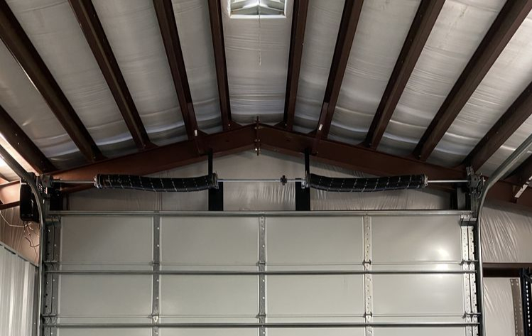 Garage door spring size